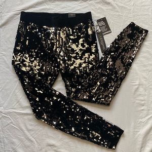 Express Small black sequin legging